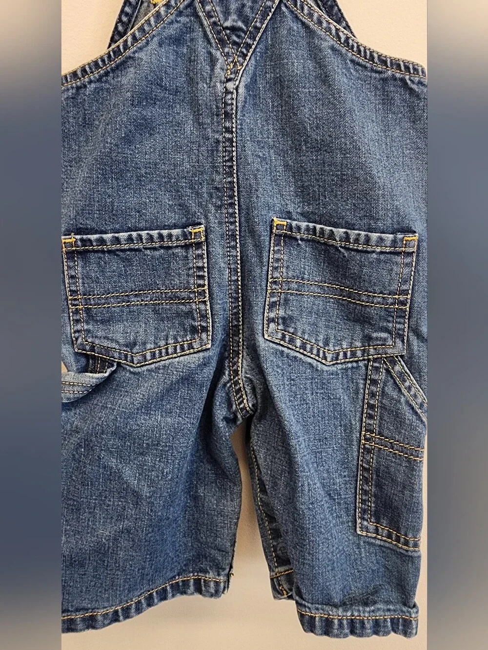 Old Navy Baby Denim Carpenter Overalls 3-6 Months